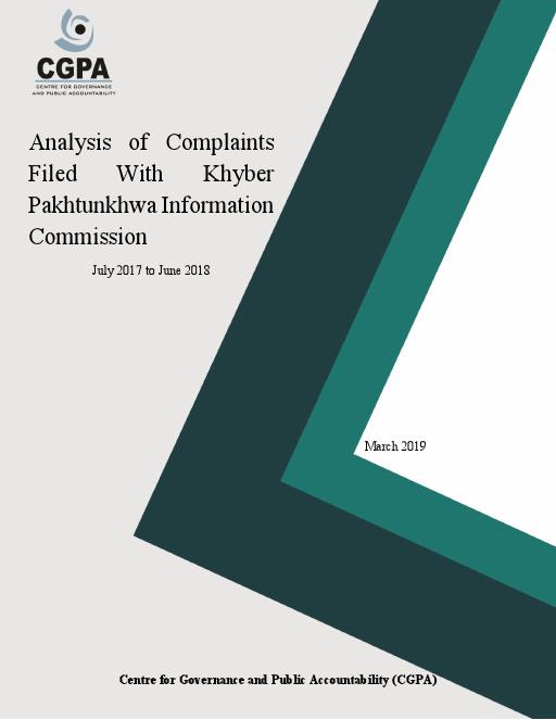 Complaint Analysis 2017-18_KP IC (May 16 2019) - CGPA PUBLICATIONS