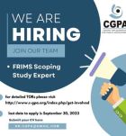 FRIMS Scoping Study Expert - CGPA Jobs