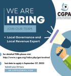 Local Governance and Local Revenue Expert - CGPA Jobs