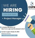 Project Manager - CGPA Jobs