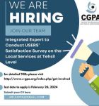 Integrated Expert to Conduct USERS Satisfaction Survey on the Local Services at Tehsil Level - CGPA Jobs